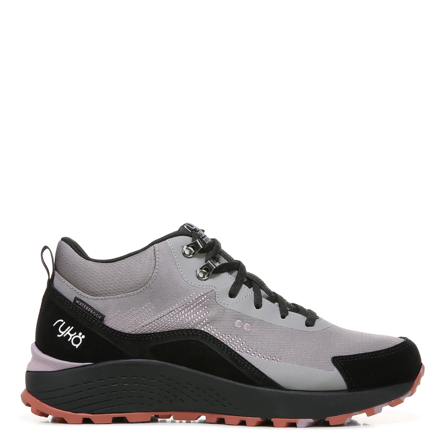 Peltz Shoes  Women's Ryka Kenai Mid Hiking Shoe GREY I2217L1020