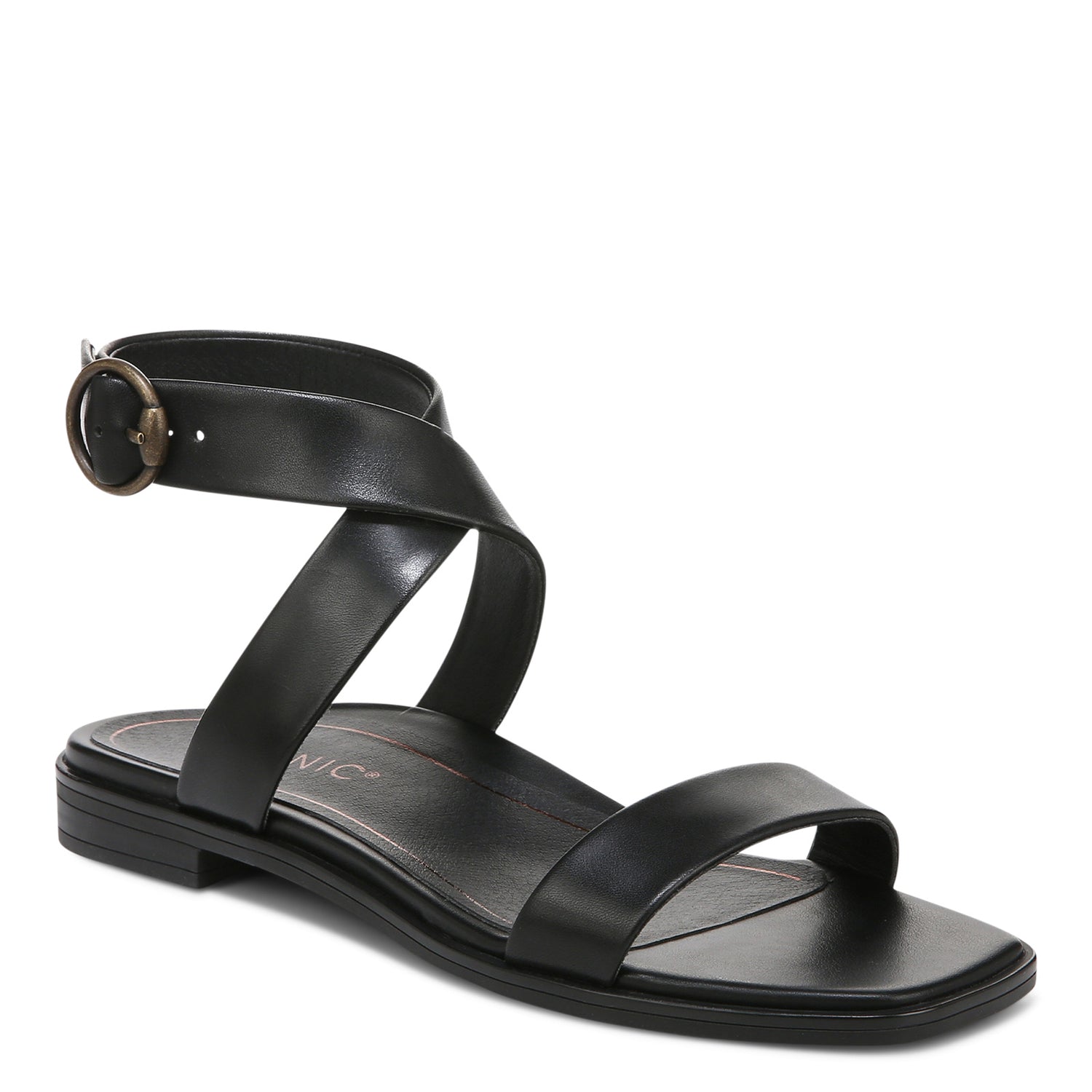 Peltz Shoes  Women's Vionic Anaya Sandal BLACK I2536L1001