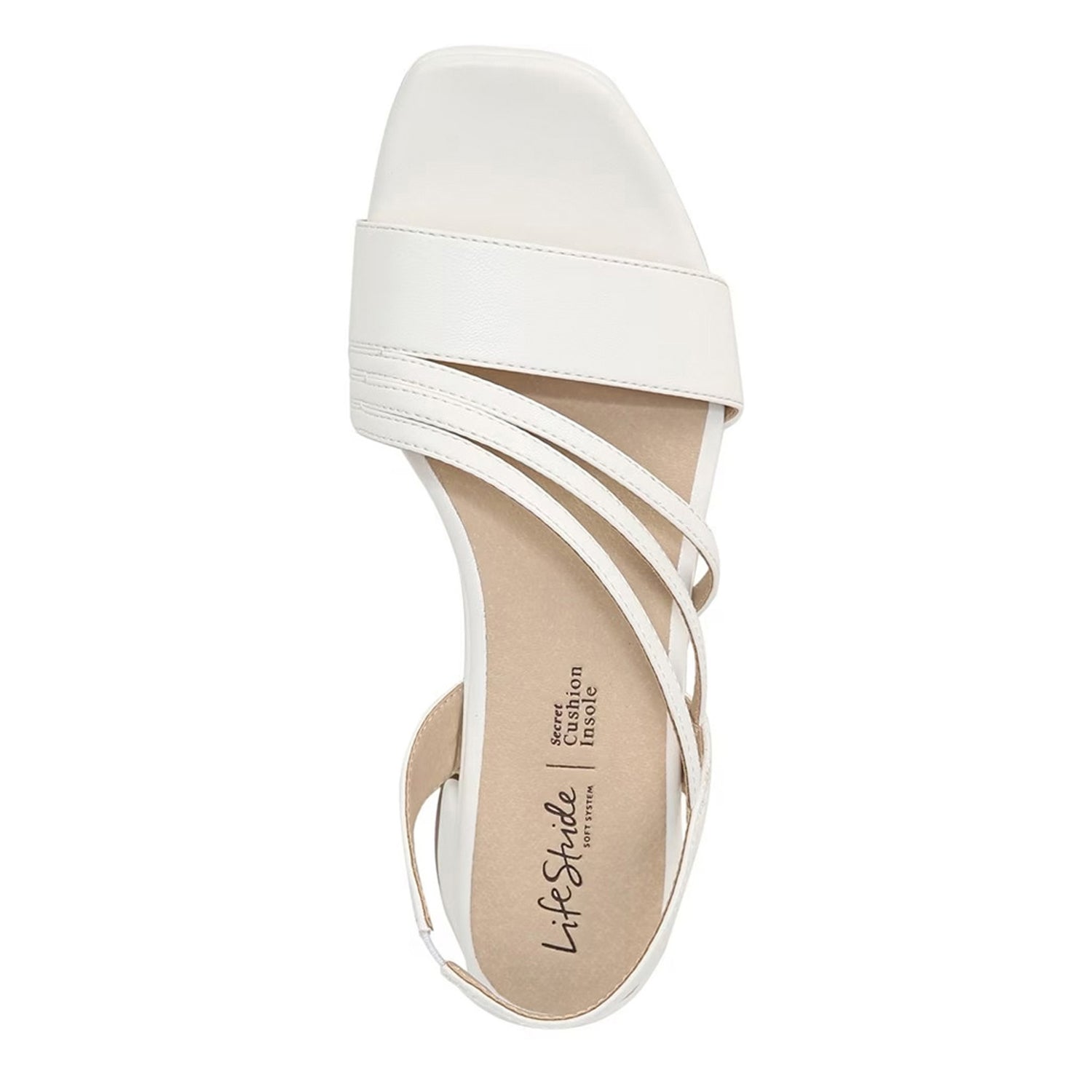 Peltz Shoes  Women's LifeStride Joy 2 Sandal OFF WHITE MULTI I3498S2100