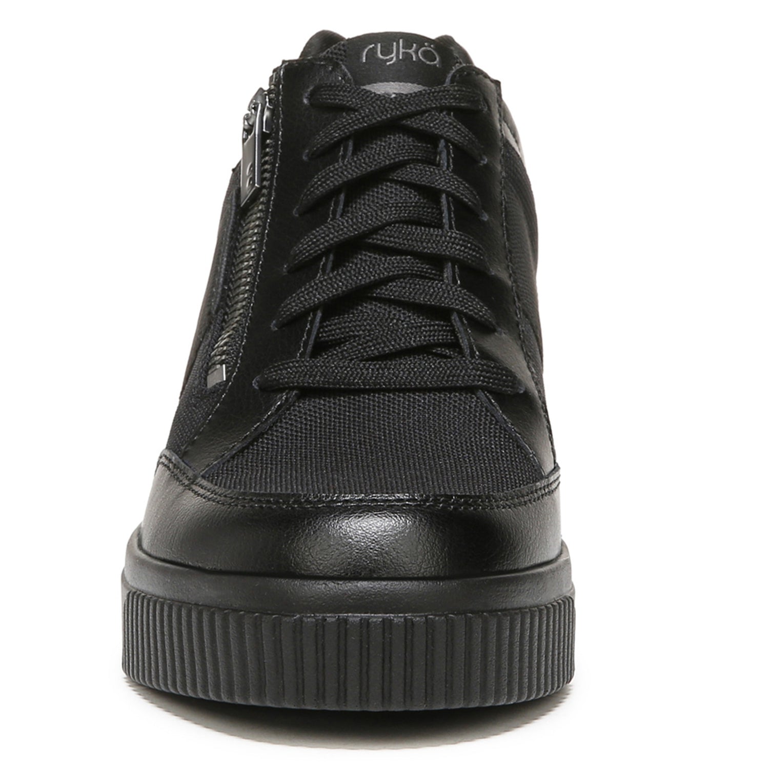 Peltz Shoes  Women's Ryka Victory Sneaker Black/Black I4134L1003