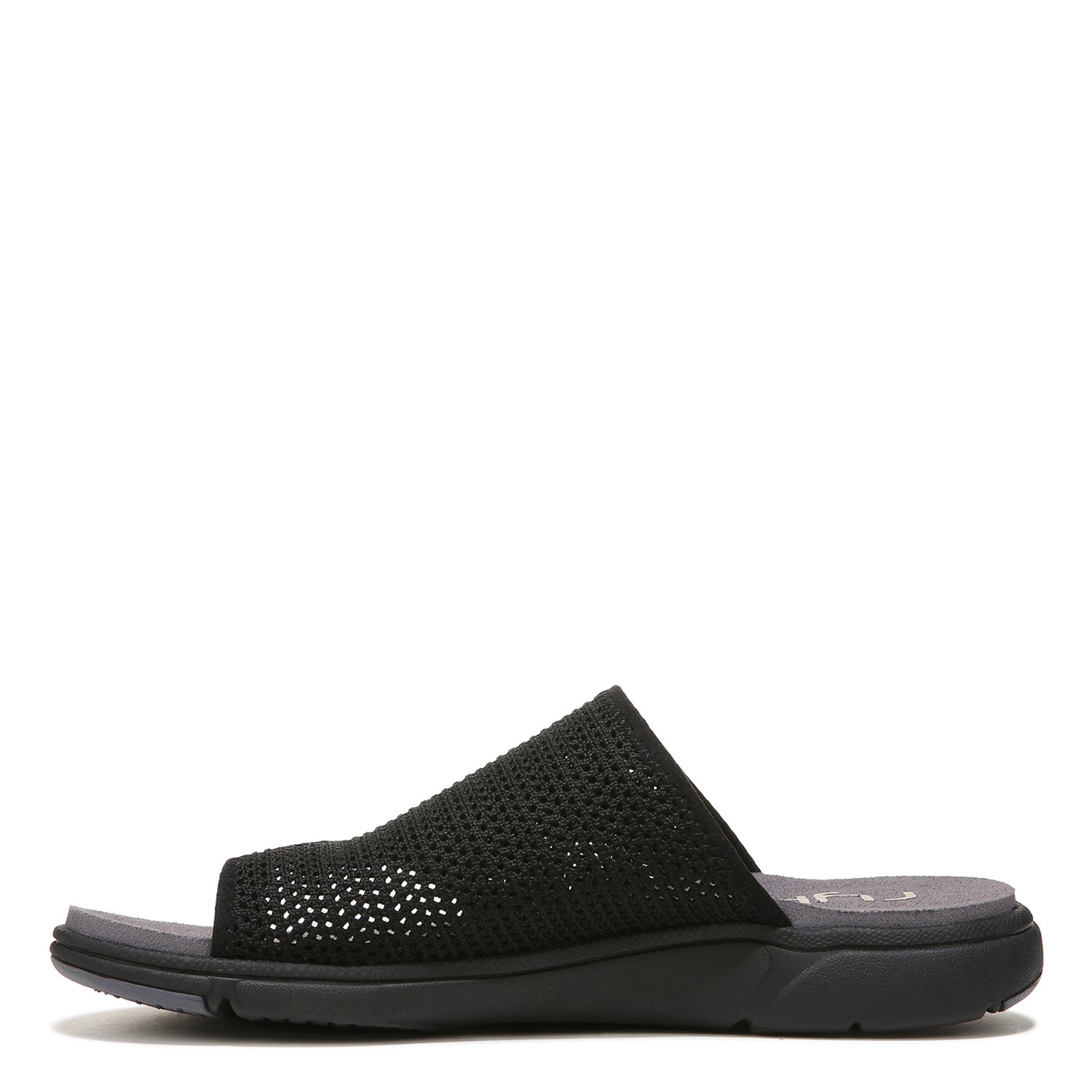 Peltz Shoes  Women's Ryka Margo Slide Sandal BLACK Perf I4499S1001