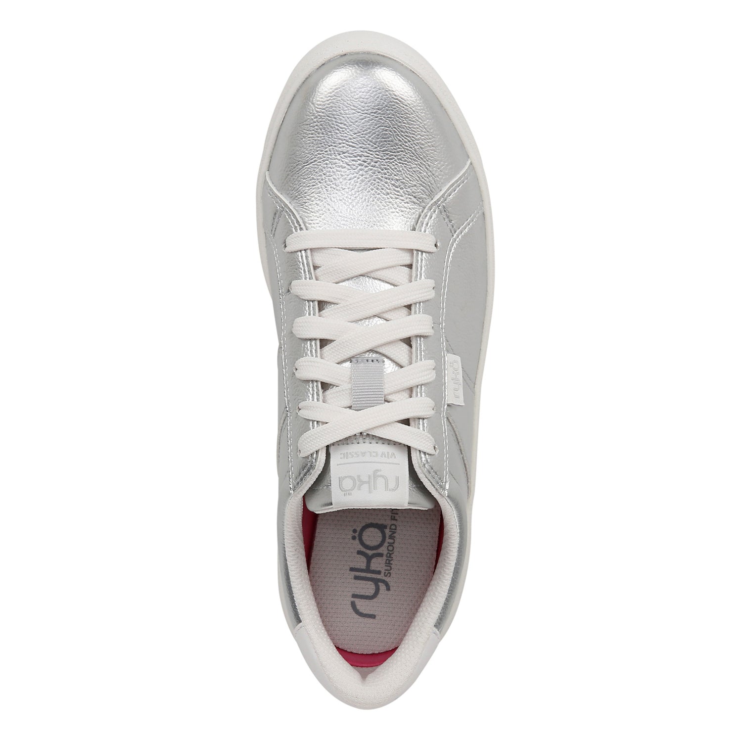 Peltz Shoes  Women's Ryka Viv Sneaker Silver I4503S1021
