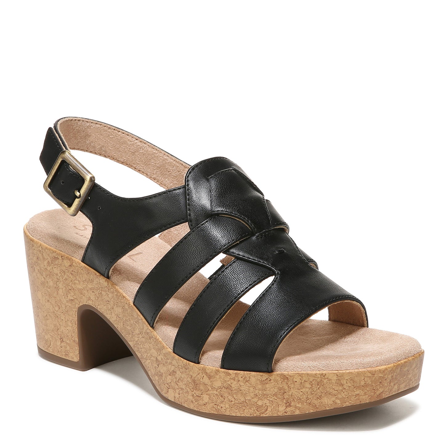 Peltz Shoes  Women's SOUL Naturalizer Aki Sandal BLACK I4569S2001