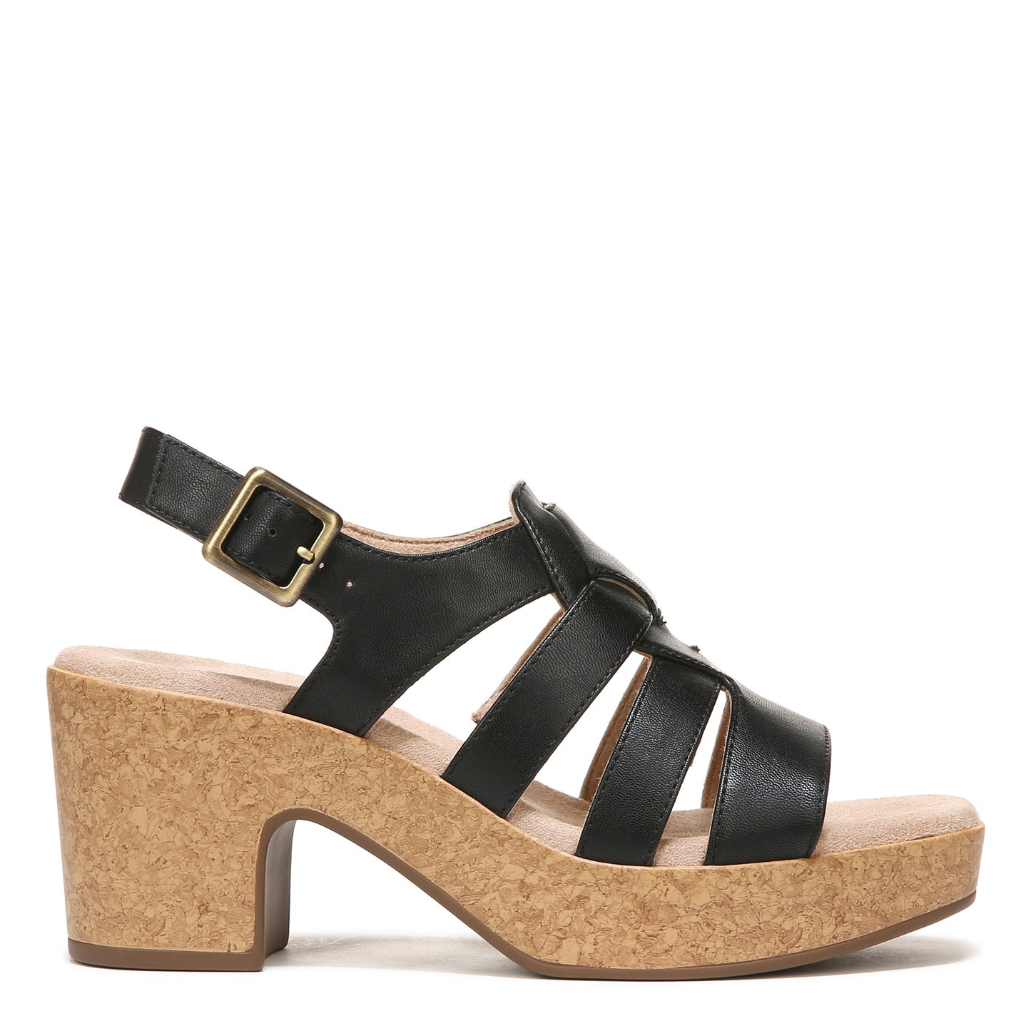 Peltz Shoes  Women's SOUL Naturalizer Aki Sandal BLACK I4569S2001