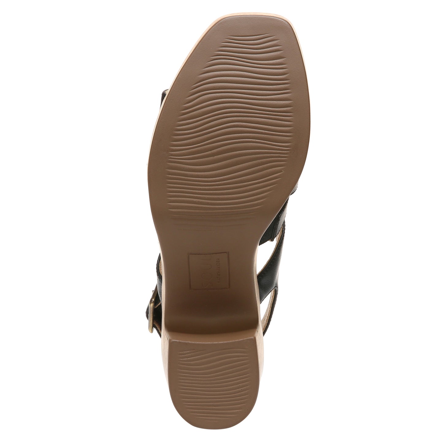 Peltz Shoes  Women's SOUL Naturalizer Aki Sandal BLACK I4569S2001