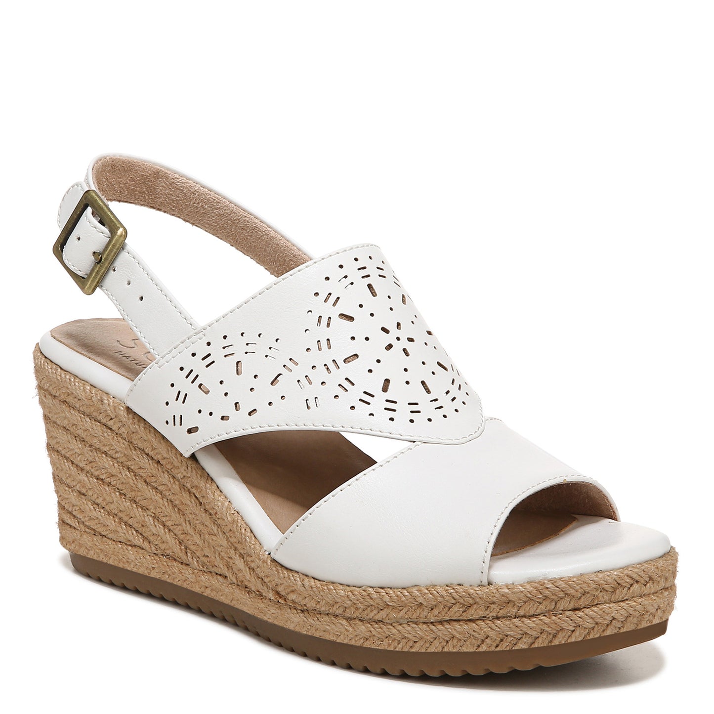 Peltz Shoes  Women's SOUL Naturalizer Ocean Sandal WHITE I4570S1100
