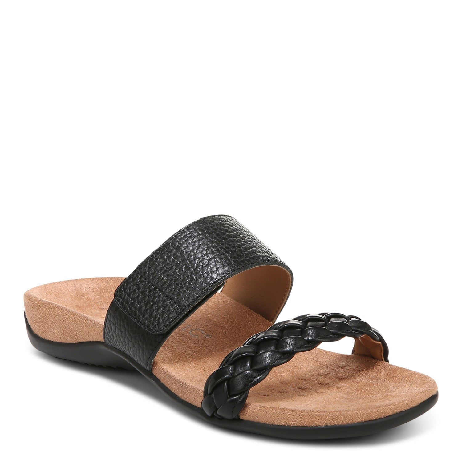 Peltz Shoes  Women's Vionic Jeanne Sandal BLACK I4690M1001