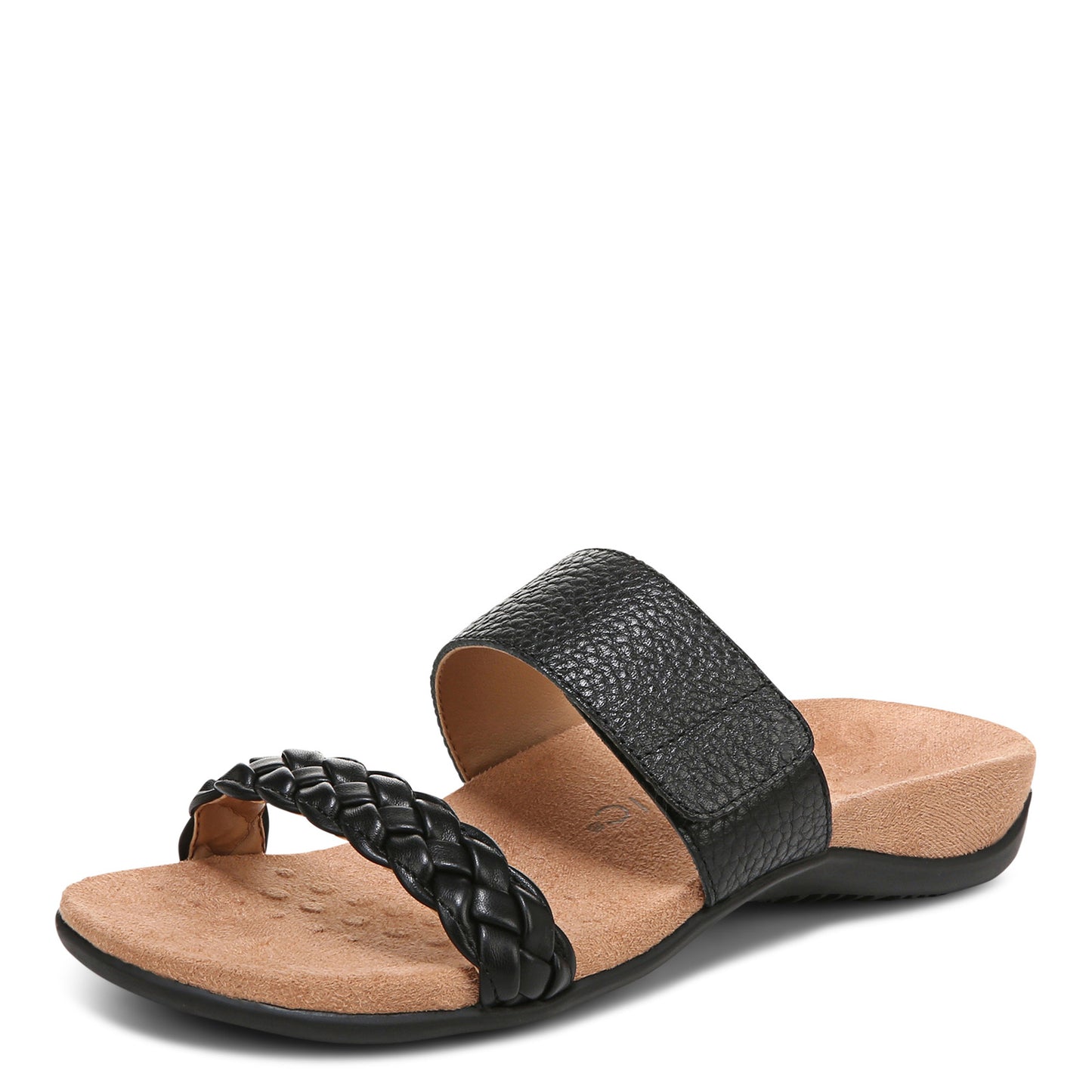 Peltz Shoes  Women's Vionic Jeanne Sandal BLACK I4690M1001