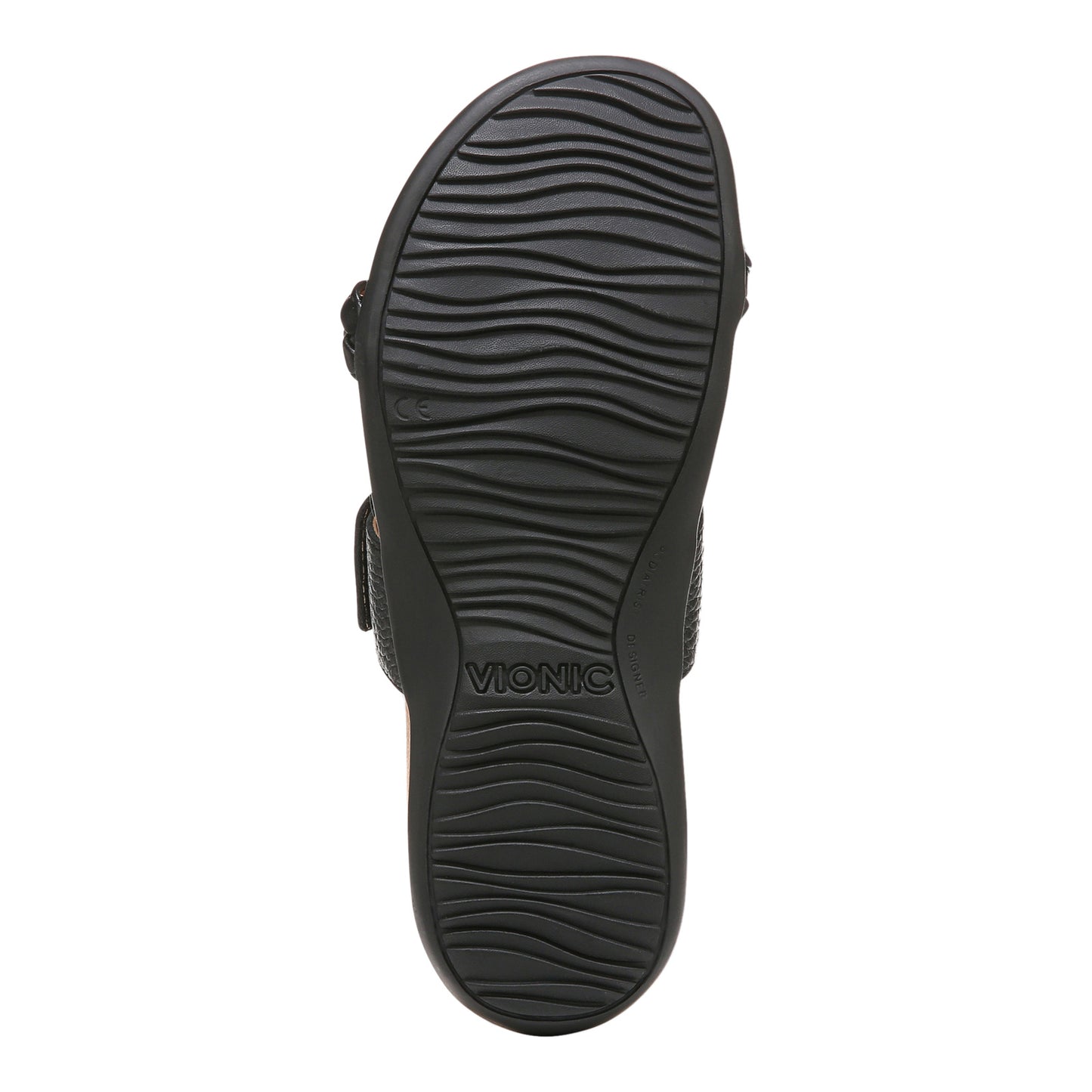 Peltz Shoes  Women's Vionic Jeanne Sandal BLACK I4690M1001