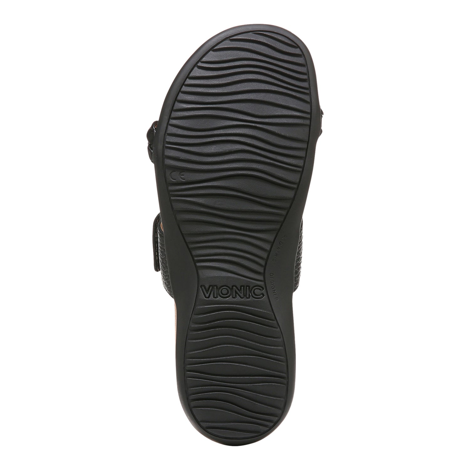 Peltz Shoes  Women's Vionic Jeanne Sandal BLACK I4690M1001