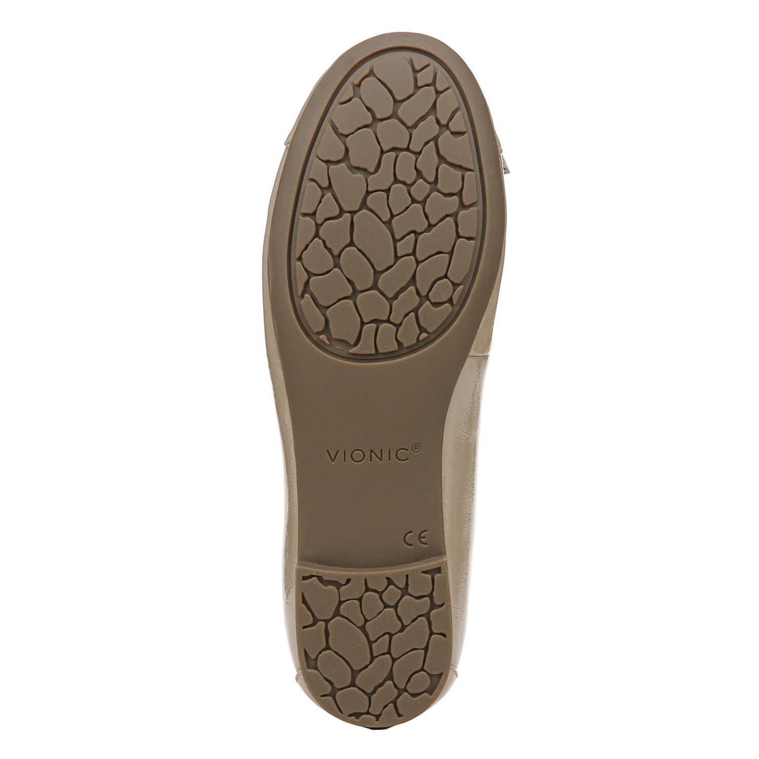 Peltz Shoes  Women's Vionic Amorie Flat Beige Patent Leather I4703L4251