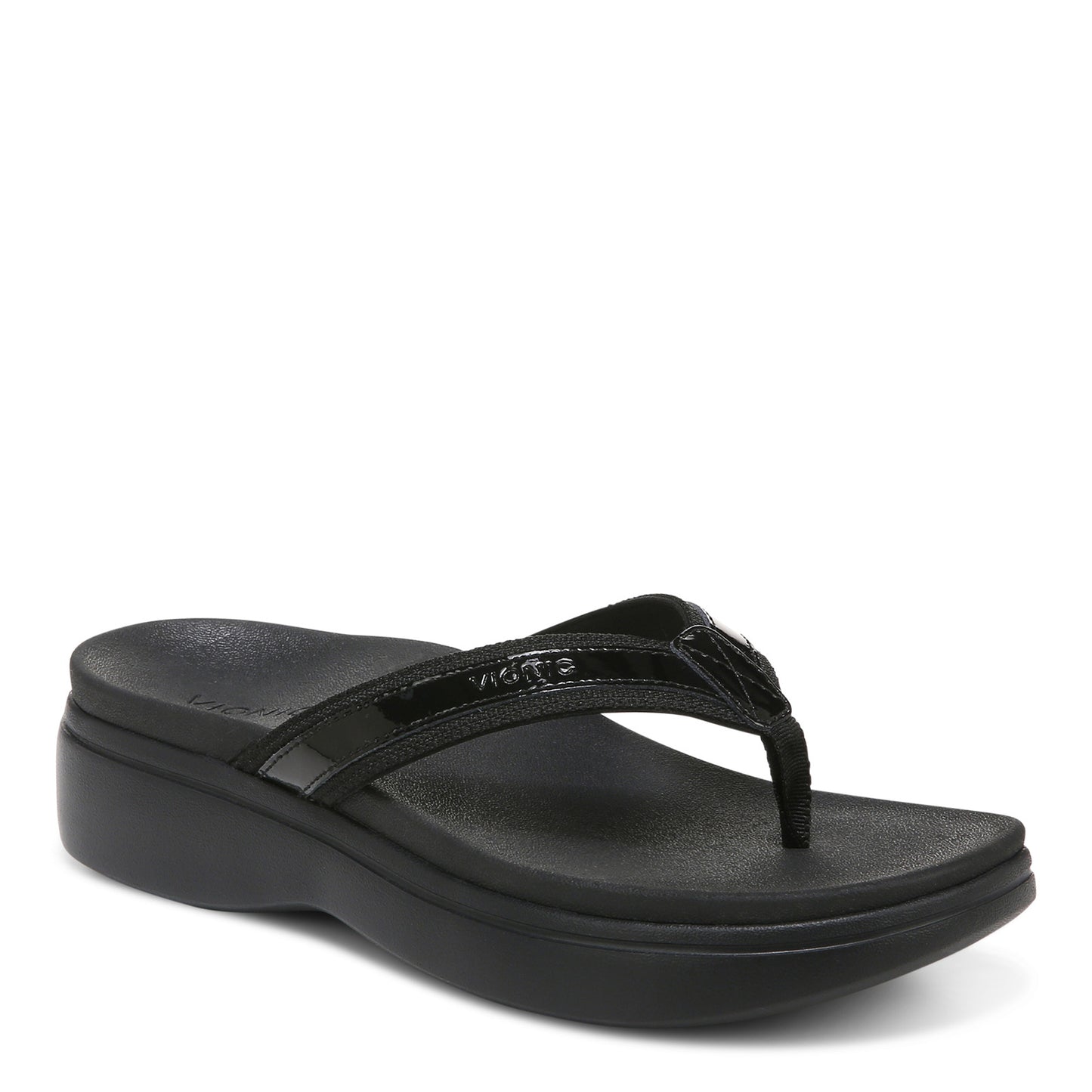 Peltz Shoes  Women's Vionic High Tide Sandal SOLID BLACK I4712L1001