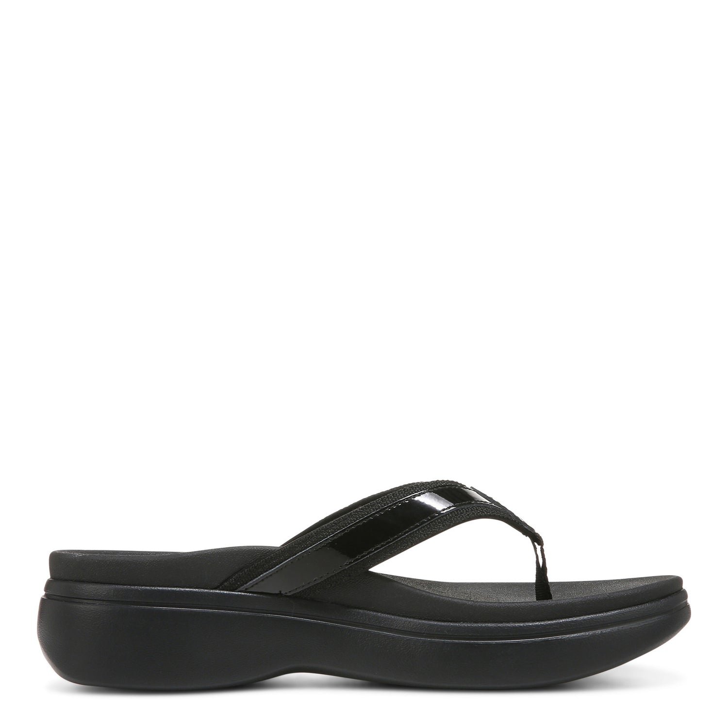 Peltz Shoes  Women's Vionic High Tide Sandal SOLID BLACK I4712L1001