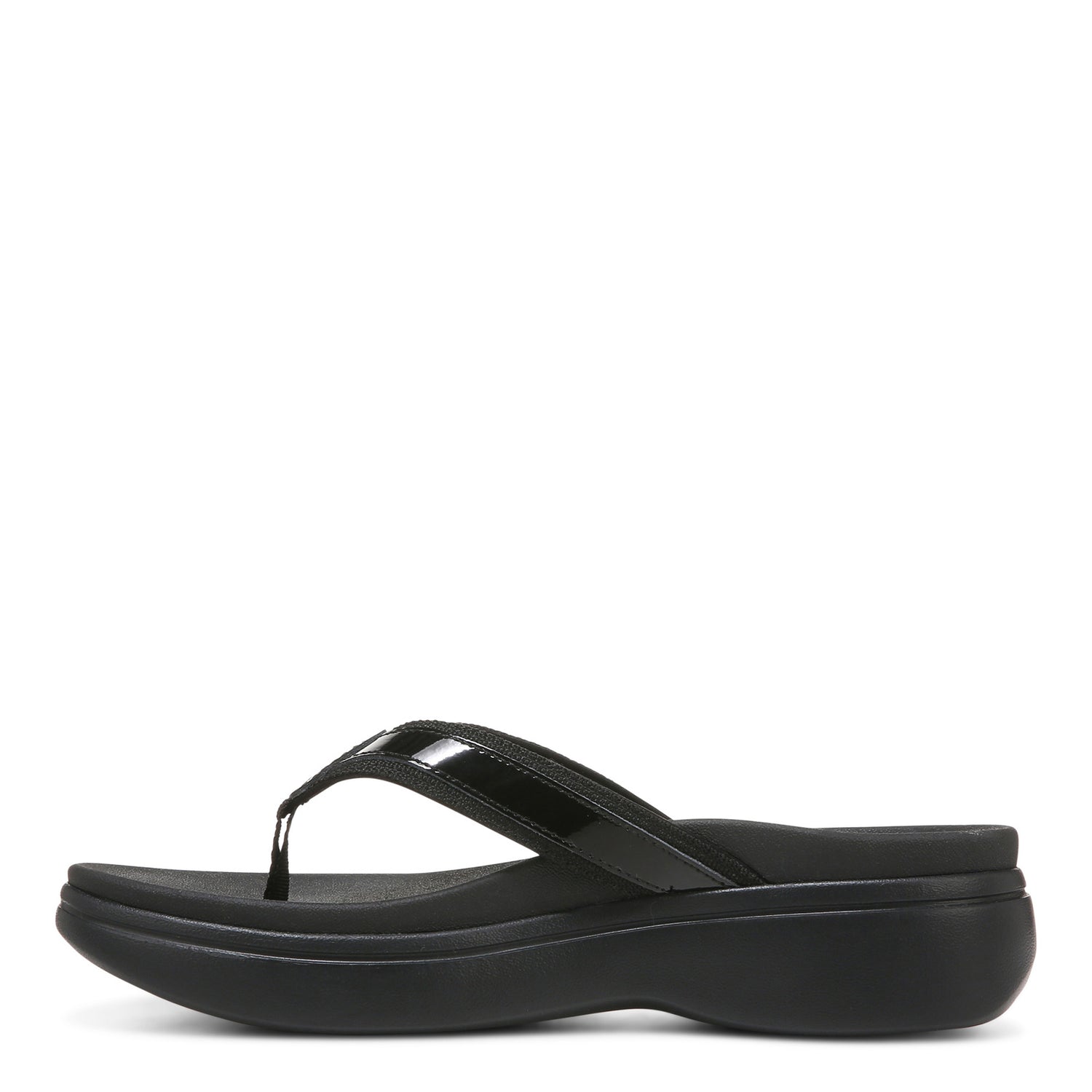 Peltz Shoes  Women's Vionic High Tide Sandal SOLID BLACK I4712L1001
