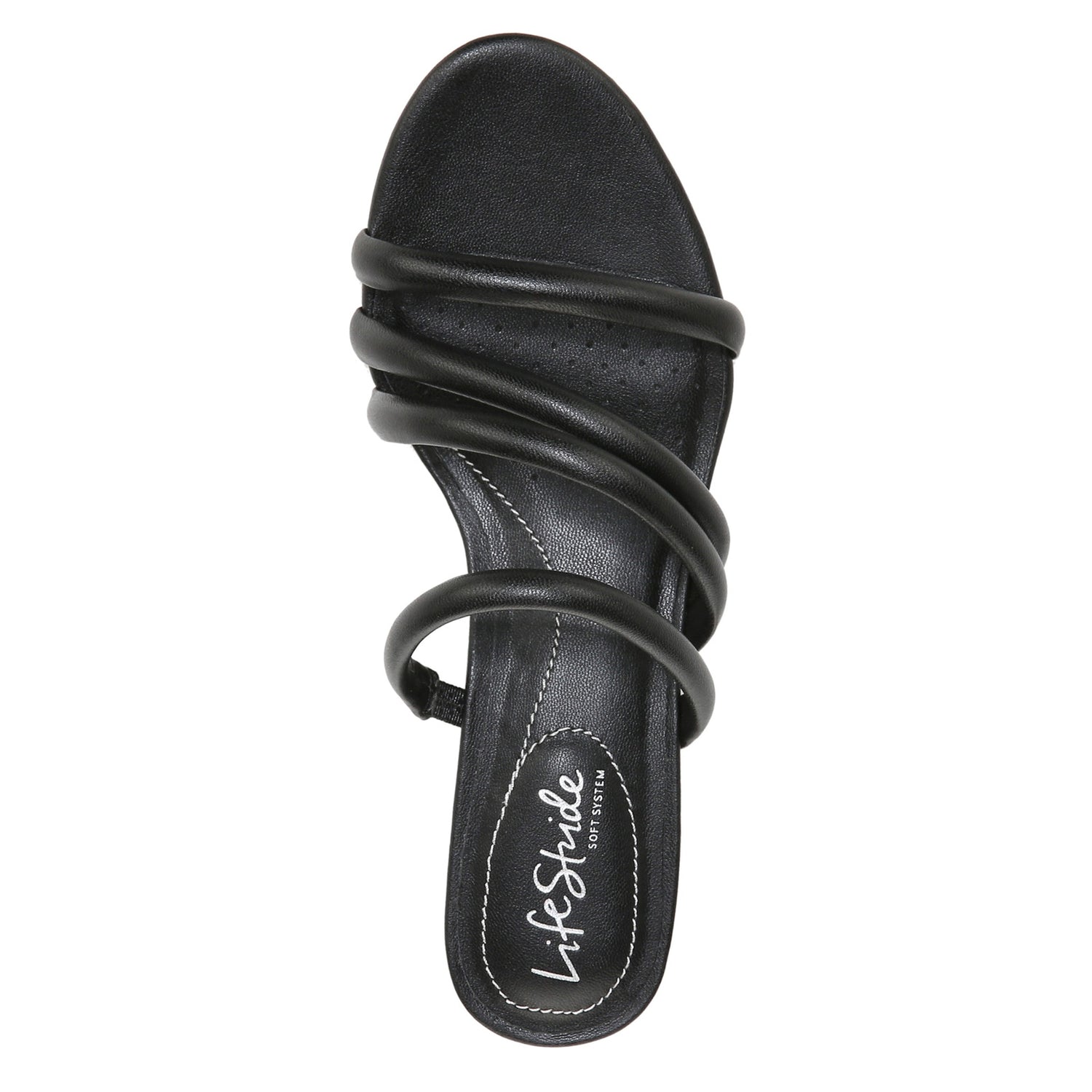 Peltz Shoes  Women's LifeStride Yours Truly Sandal BLACK I5936S1001