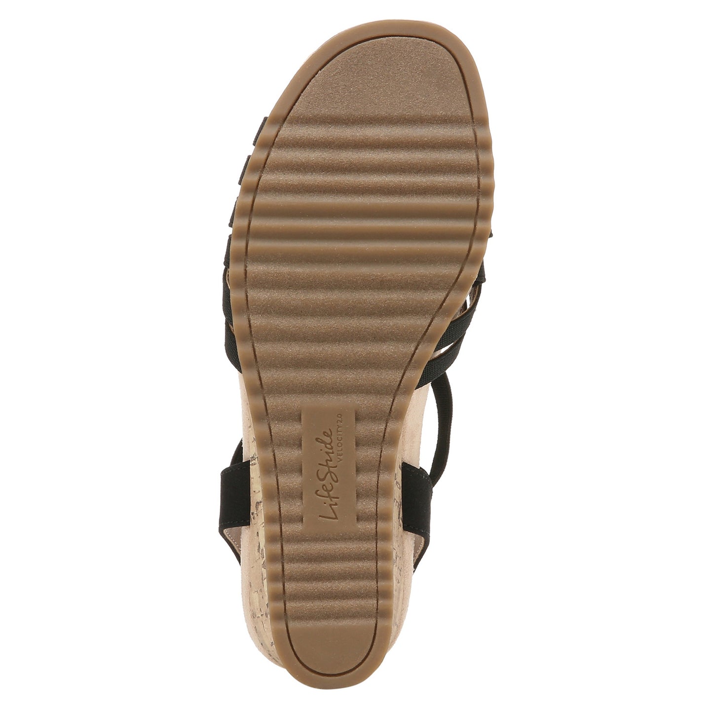 Peltz Shoes  Women's LifeStride Stellar Sandal BLACK I5940M3001
