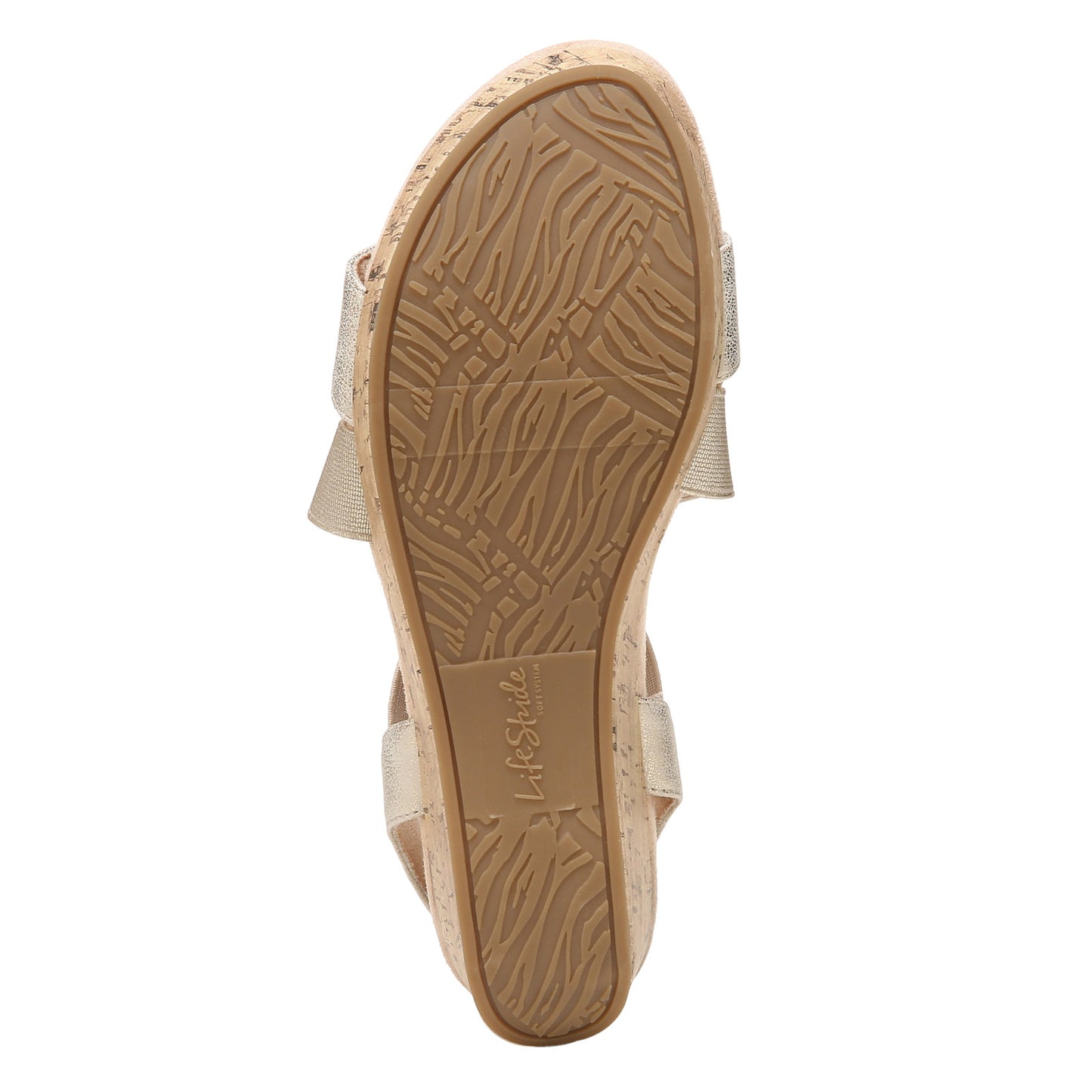 Peltz Shoes  Women's LifeStride Delta 2 Sandal GOLD I5941M2700