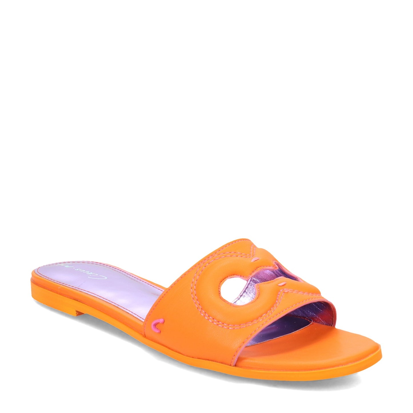 Peltz Shoes  Women's Circus NY Maura Sandal ORANGE I6145S3800