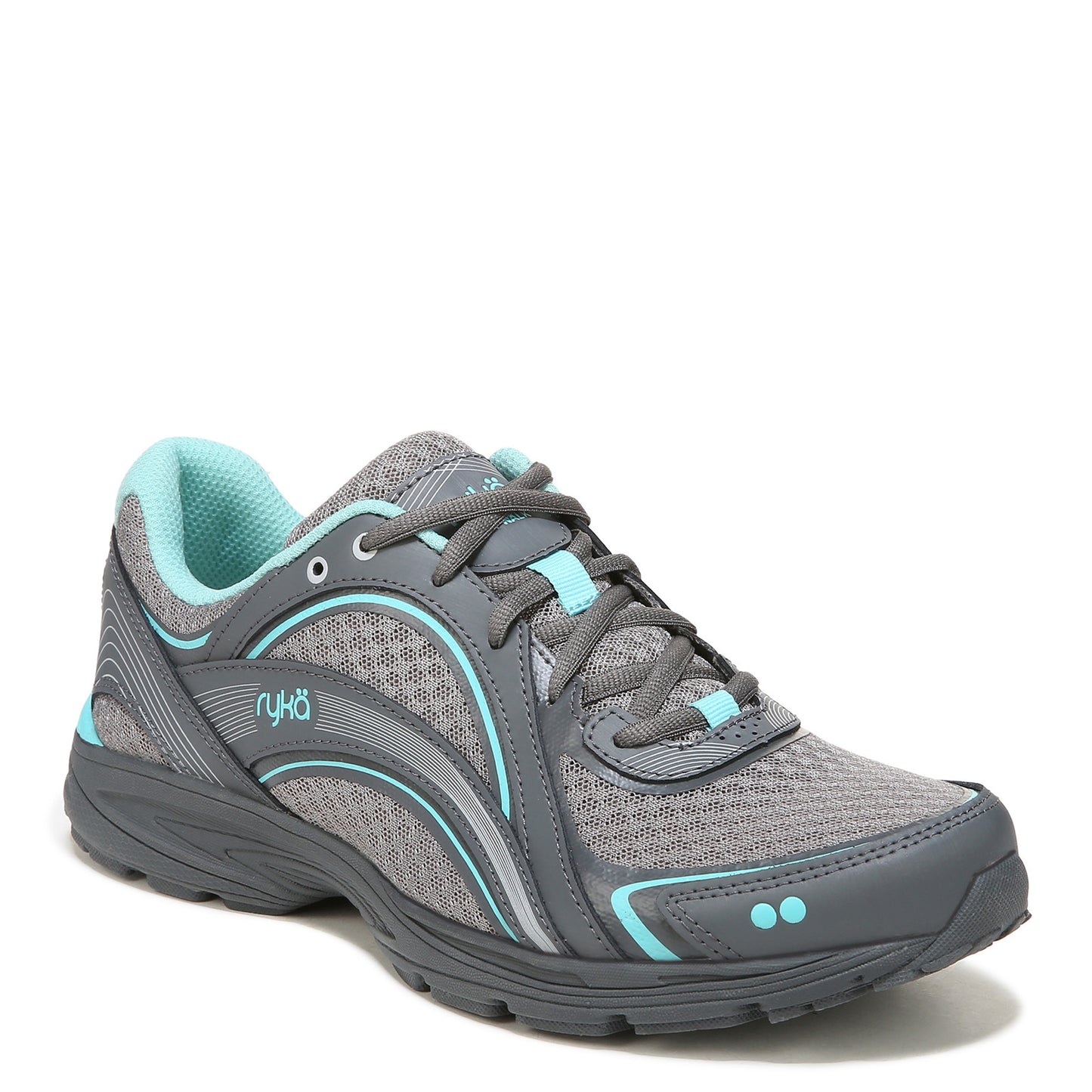 Peltz Shoes  Women's Ryka Sky Walk Sneaker GREY AQUA I6466M1020