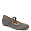 Peltz Shoes  Women's Vionic Joseline Flat Pewter Metallic Fabric I6605M1020