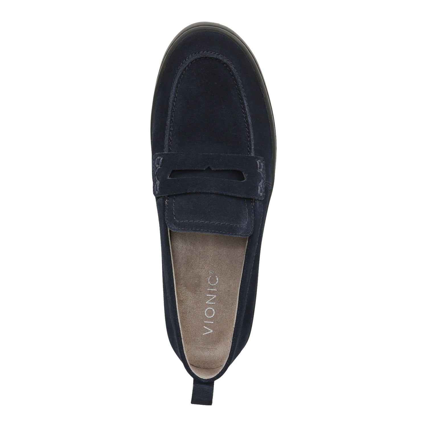Peltz Shoes  Women's Vionic Uptown Loafer NAVY I6609L1400