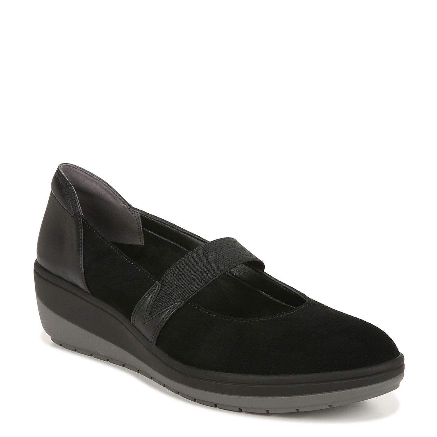 Peltz Shoes  Women's Vionic Judie Slip-On Black Suede I6641L2001