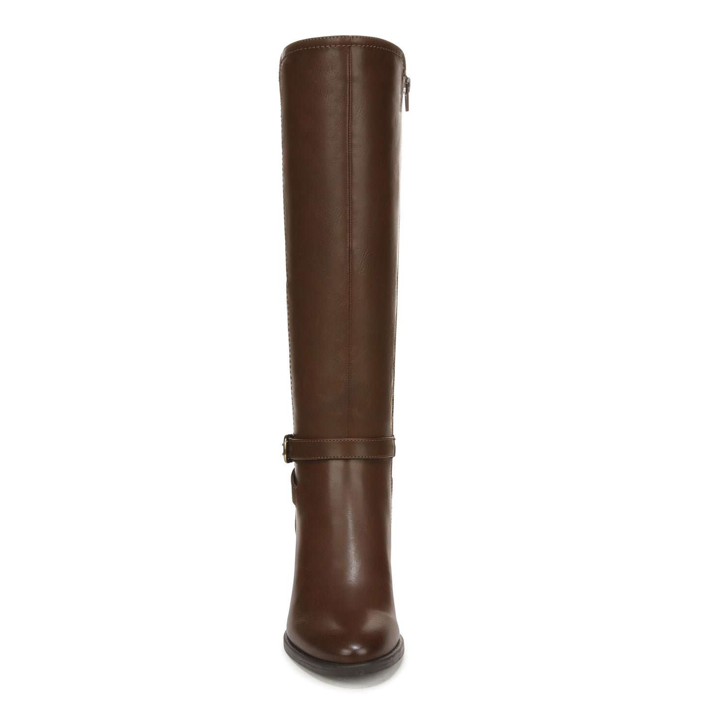 Peltz Shoes  Women's SOUL Naturalizer Uptown Boot - Wide Calf Dark Brown Faux Leather I7955S2203