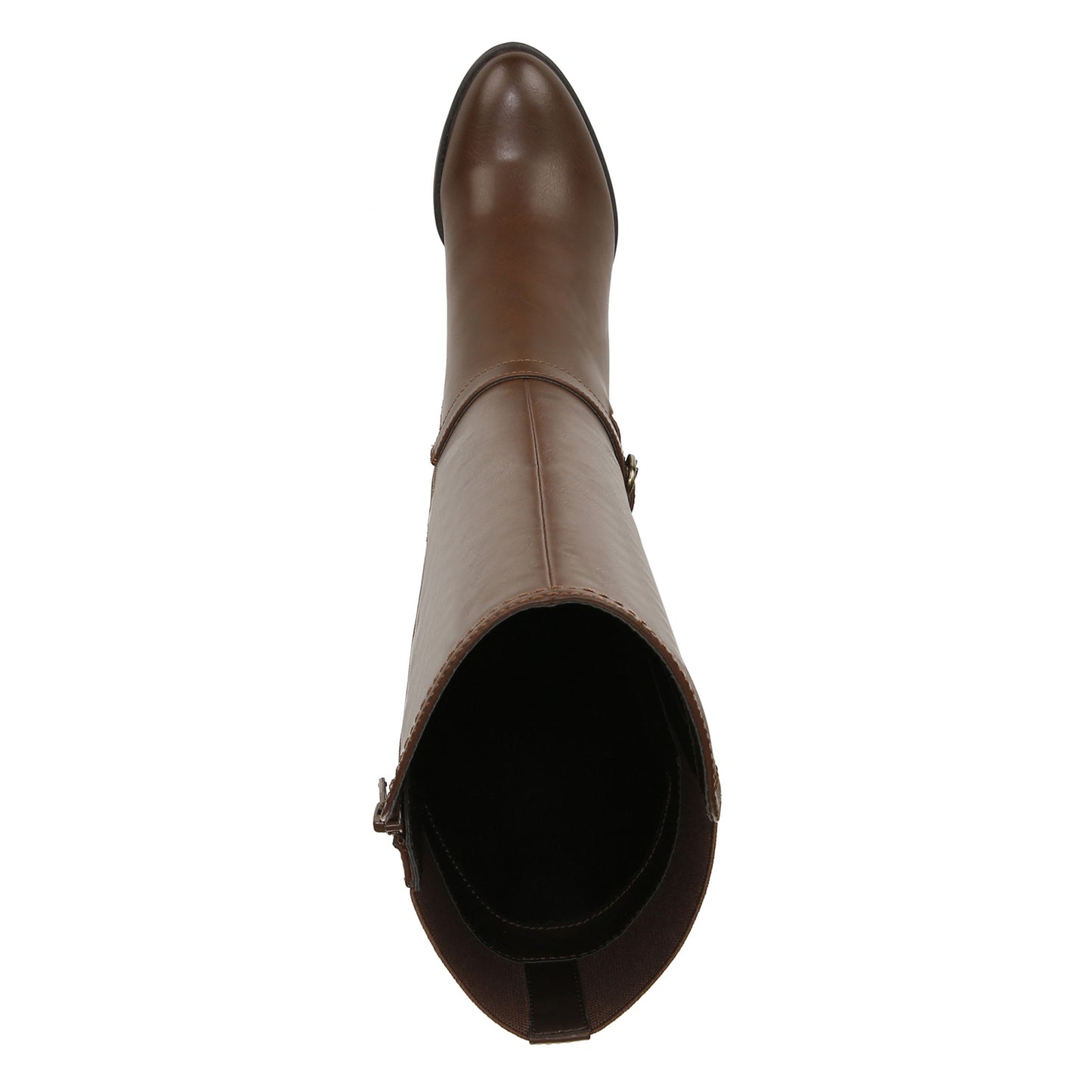 Peltz Shoes  Women's SOUL Naturalizer Uptown Boot - Wide Calf Dark Brown Faux Leather I7955S2203