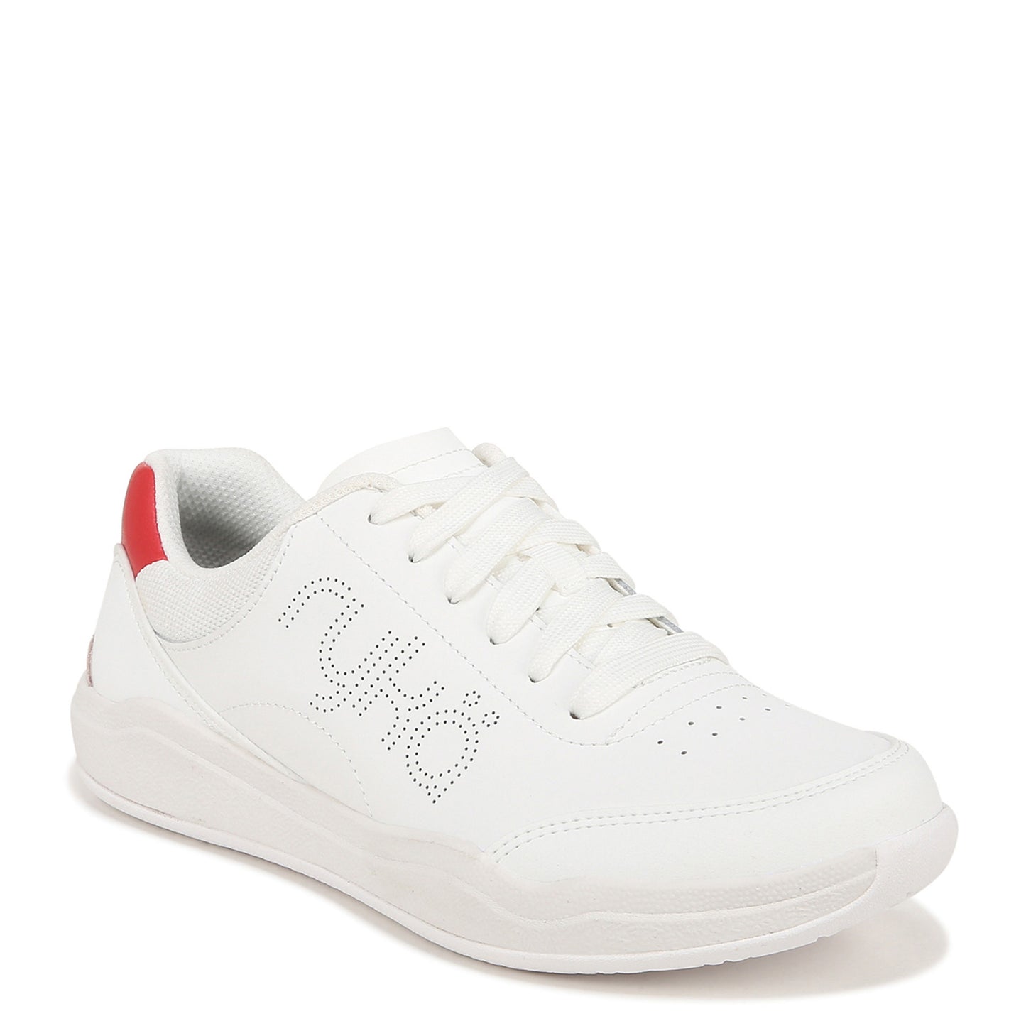 Peltz Shoes  Women's Ryka Courtside Pickleball Shoe White Red I8355F1102