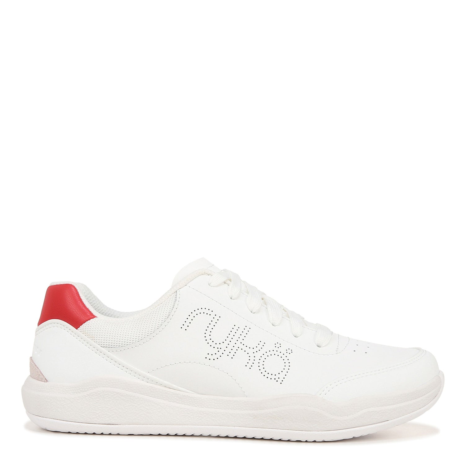 Peltz Shoes  Women's Ryka Courtside Pickleball Shoe White Red I8355F1102