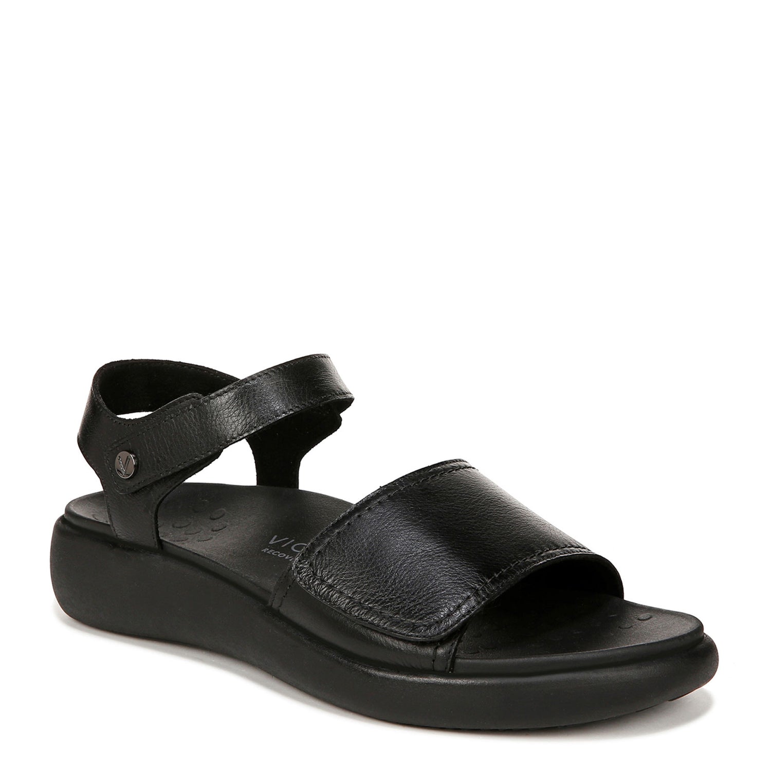 Peltz Shoes  Women's Vionic Tessa Sandal Black Leather I8710L1001