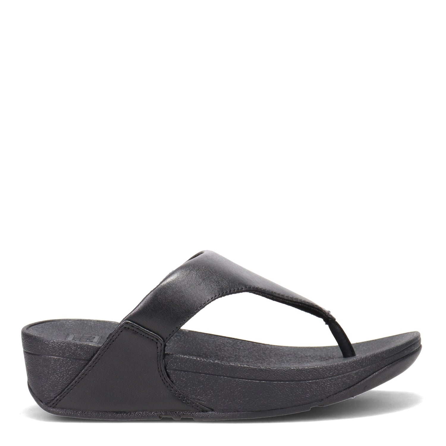 Peltz Shoes  Women's FitFlop Lulu Thong Sandal Black I88-001