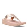 Peltz Shoes  Women's FitFlop Lulu Thong Sandal Rose Gold I88-323