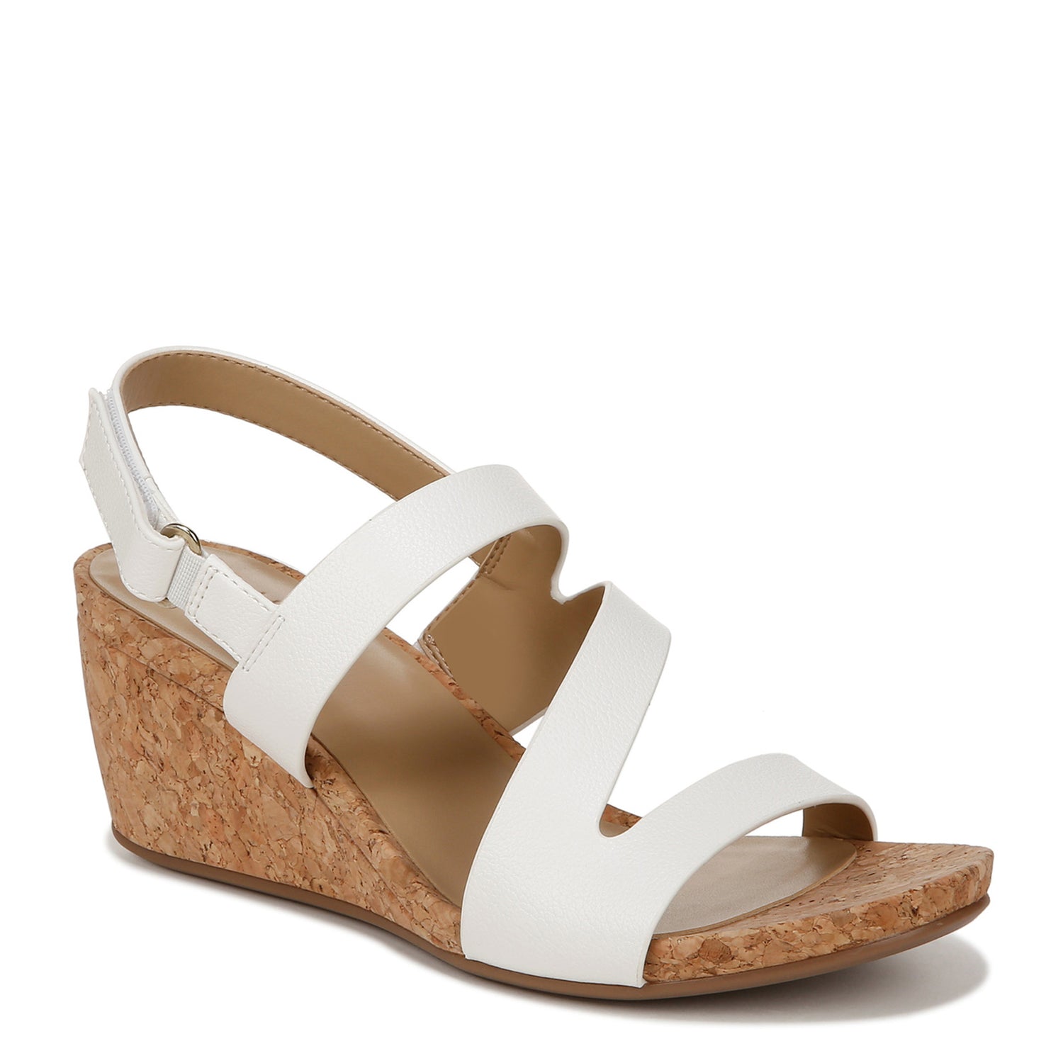 Peltz Shoes  Women's Naturalizer Adria Sandal White I9167S1100