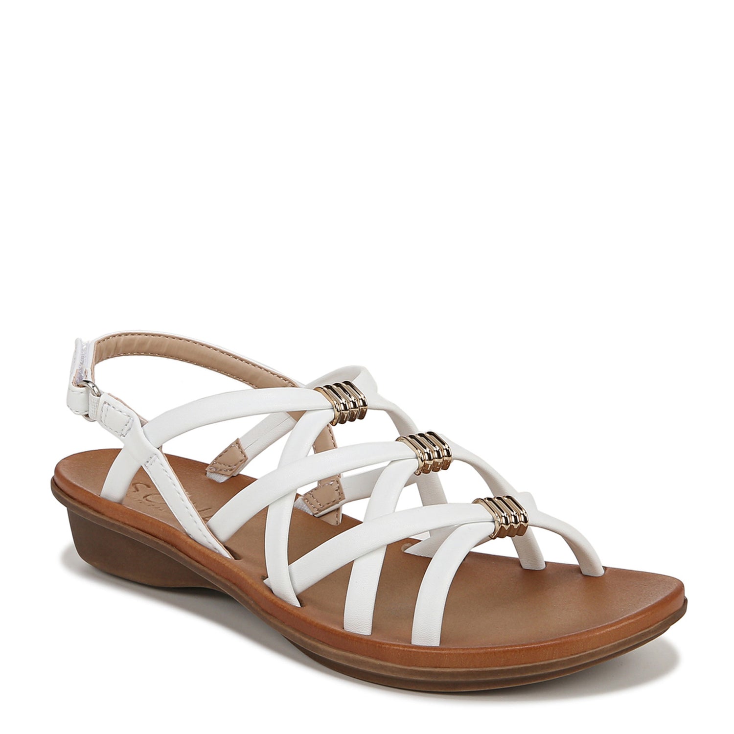 Peltz Shoes  Women's SOUL Naturalizer Sierra Sandal White I9216S1100