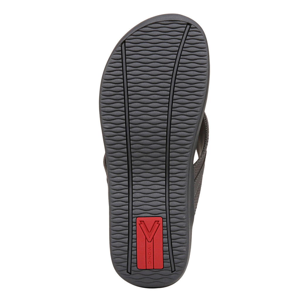 Men's Vionic Tide II Sandal CHARCOAL NUBUCK I9342L1020