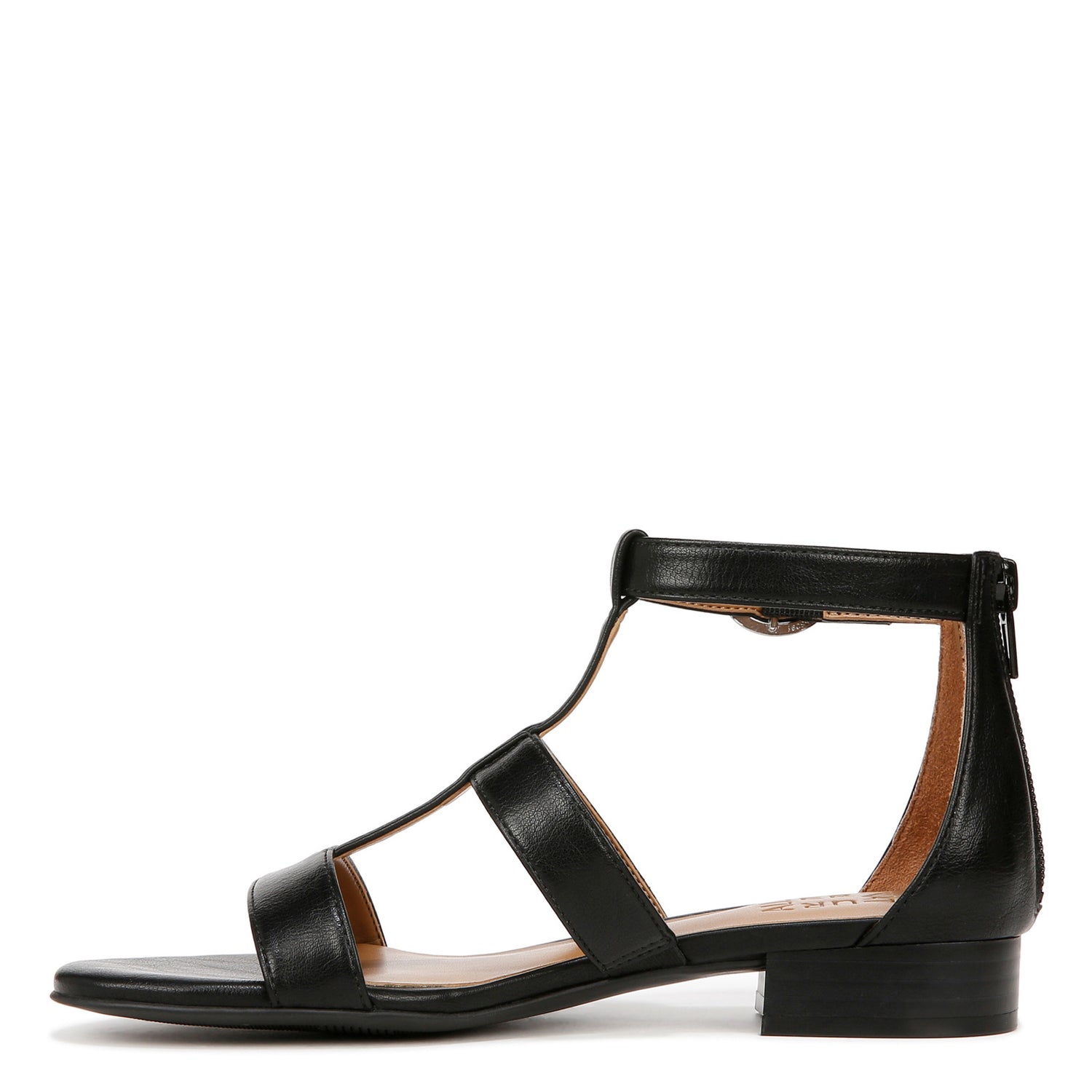 Peltz Shoes  Women's Naturalizer Huda Sandal Black Faux Leather I9933S1001