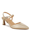 Peltz Shoes  Women's Naturalizer Tara Pump Gold Faux Leather I9935S3700