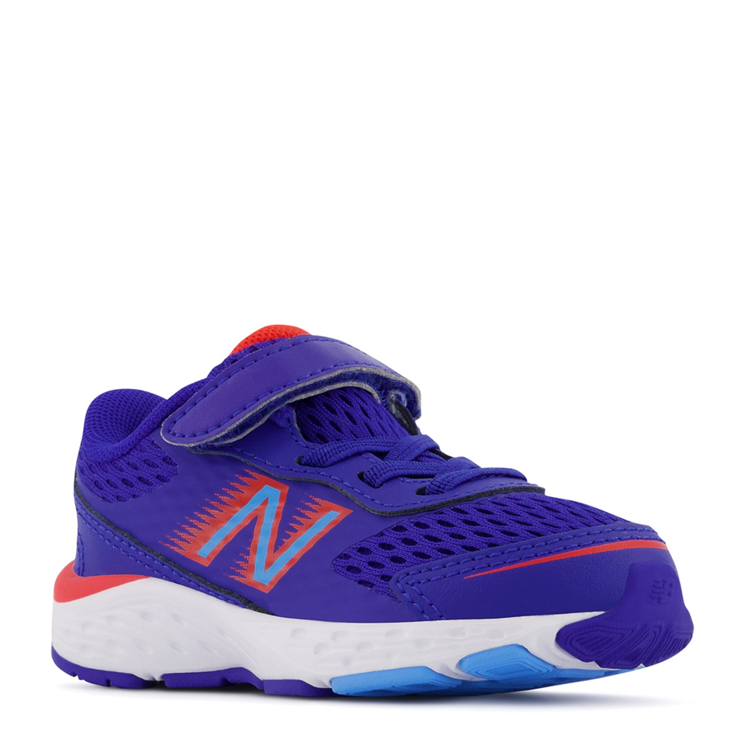 Peltz Shoes  Boy's New Balance 680v6 Sneaker - Toddler BLUE RED IA680BR6