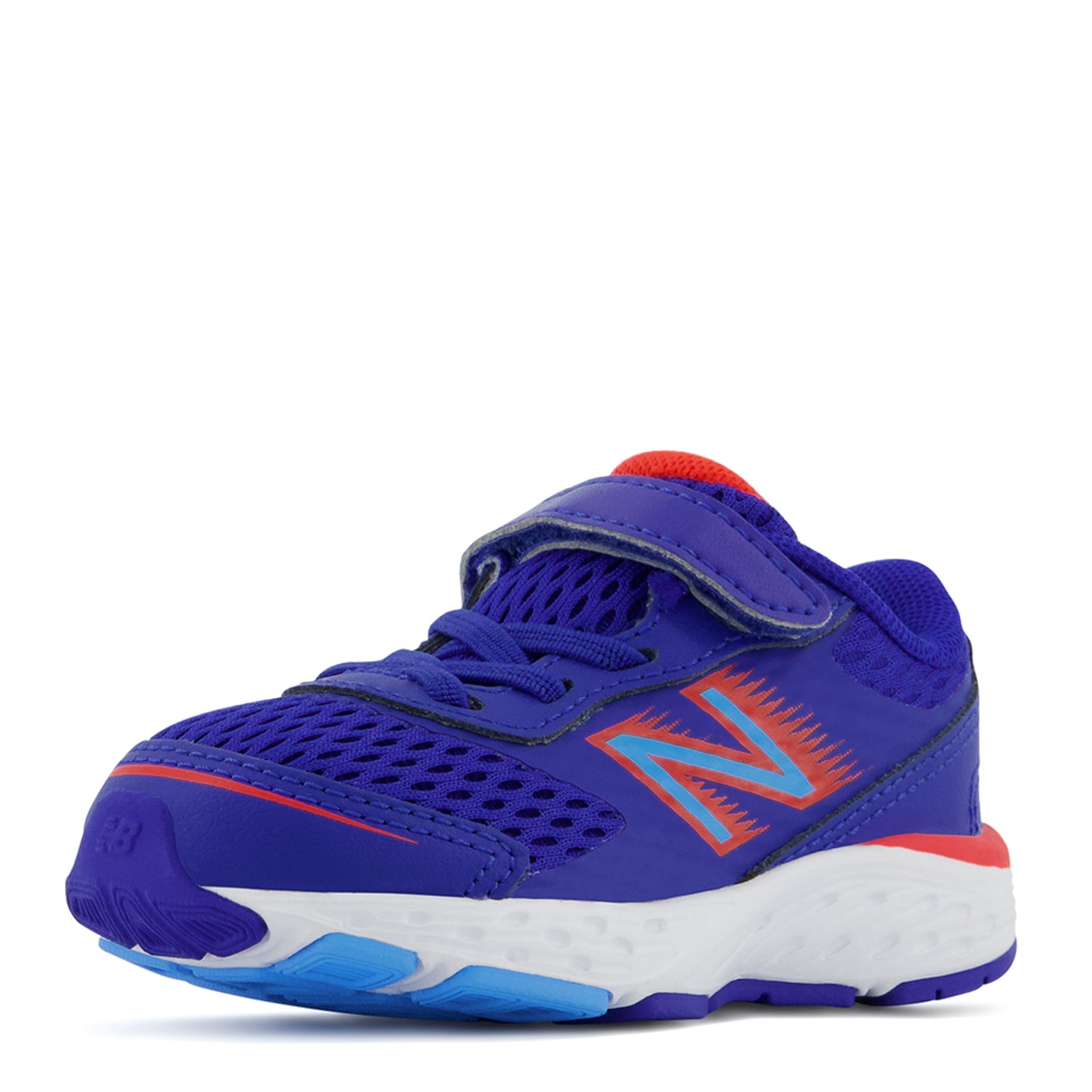 Peltz Shoes  Boy's New Balance 680v6 Sneaker - Toddler BLUE RED IA680BR6