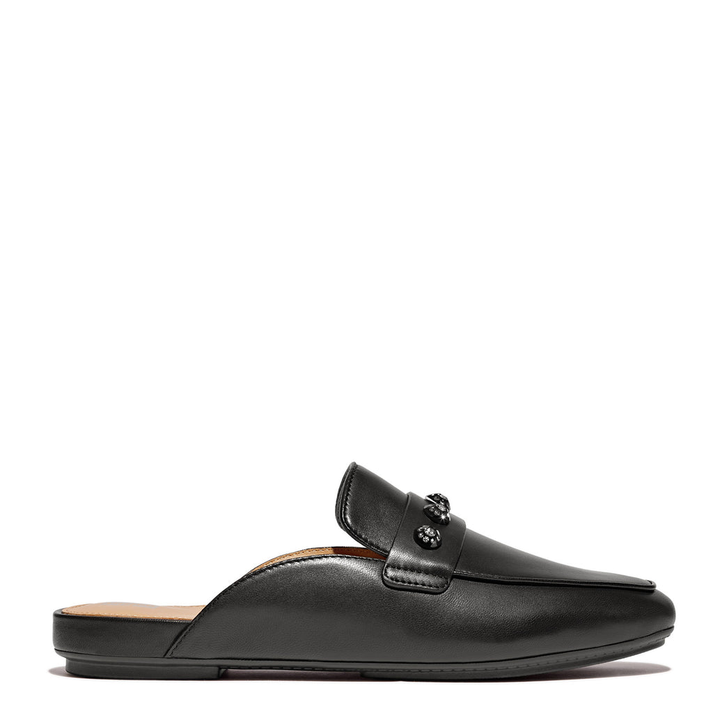 Women's FitFlop Delicato Crystal Mule BLACK IA8-001