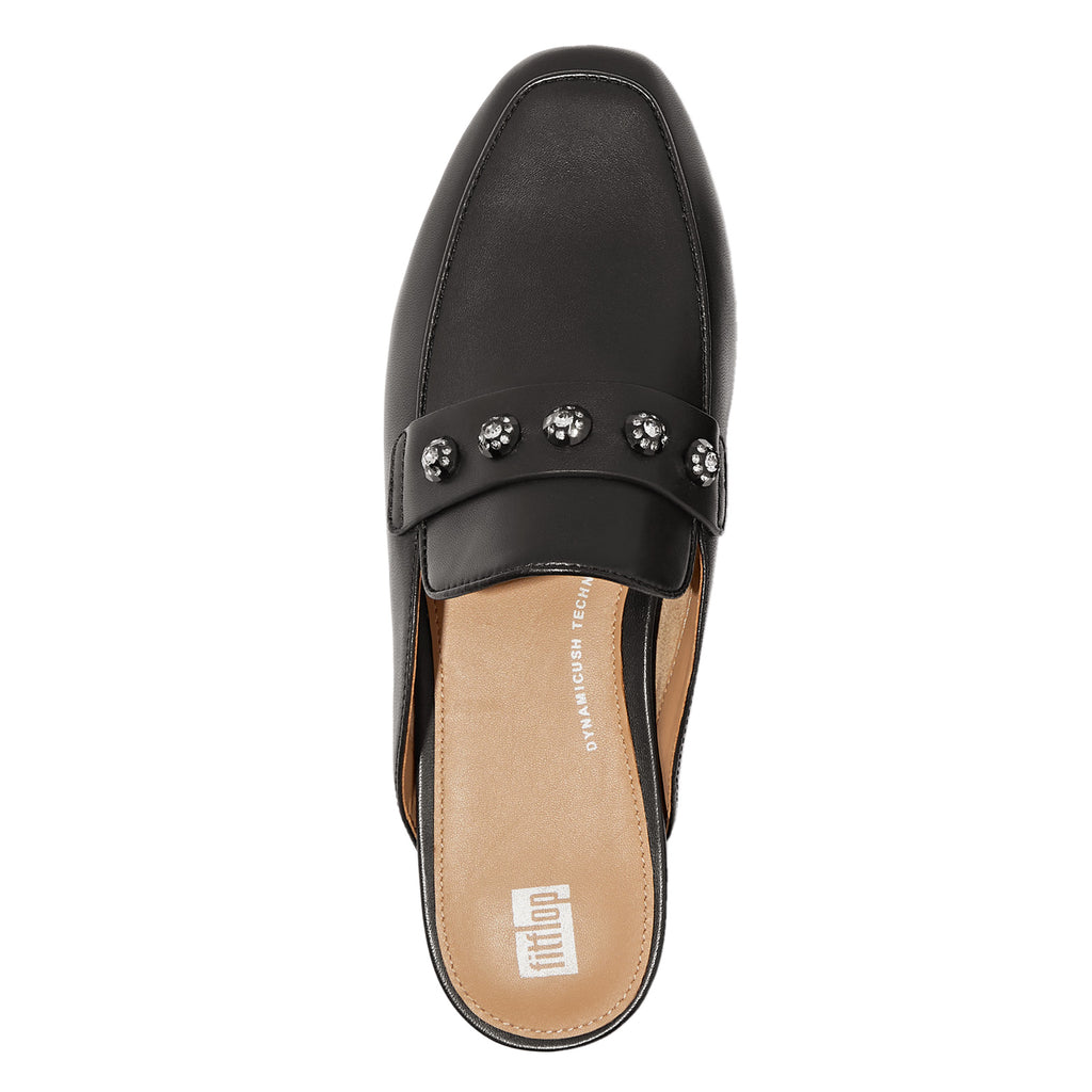 Women's FitFlop Delicato Crystal Mule BLACK IA8-001