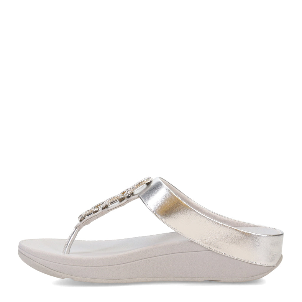 Women's FitFlop, Fino Crystal Chain Toe-Post Sandal