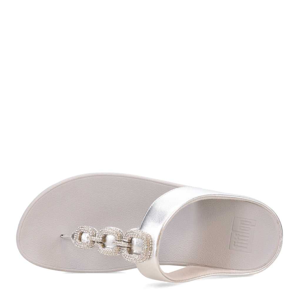 Women's FitFlop, Fino Crystal Chain Toe-Post Sandal