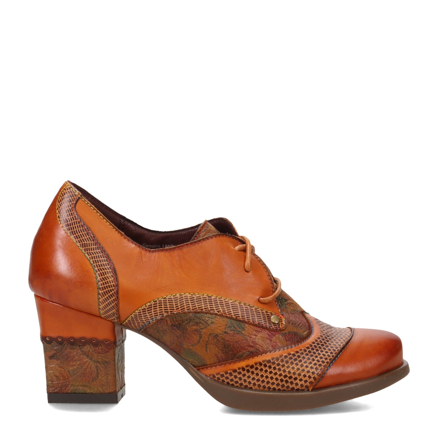 Peltz Shoes  Women's L'Artiste By Spring Step Ilan Oxford Camel Multi ILAN-CAM