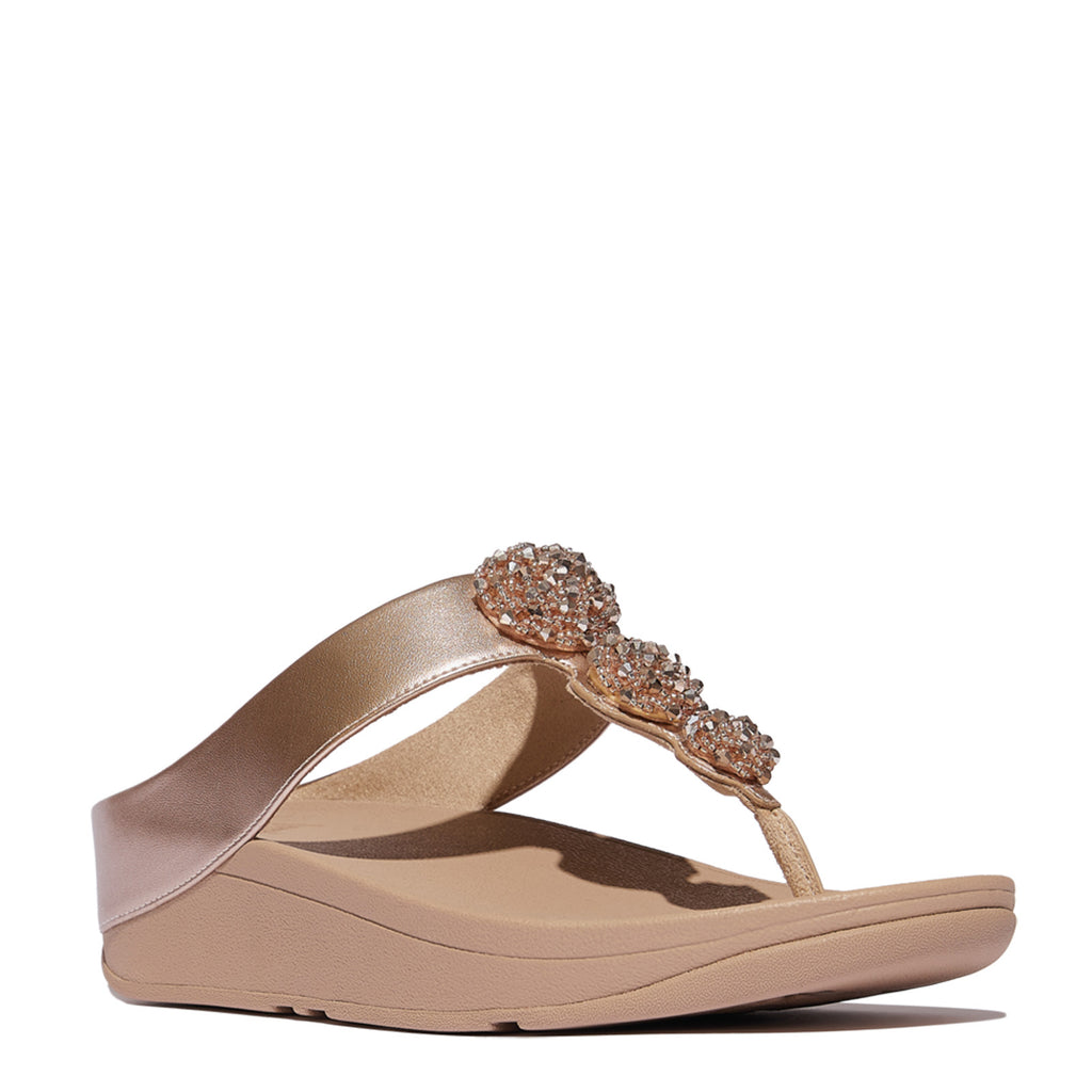 Women's FitFlop, Fino Beaded Button Sandal