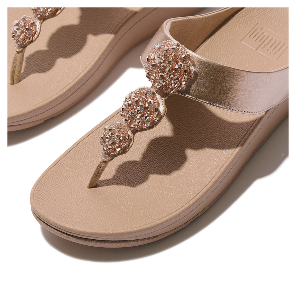 Women's FitFlop, Fino Beaded Button Sandal