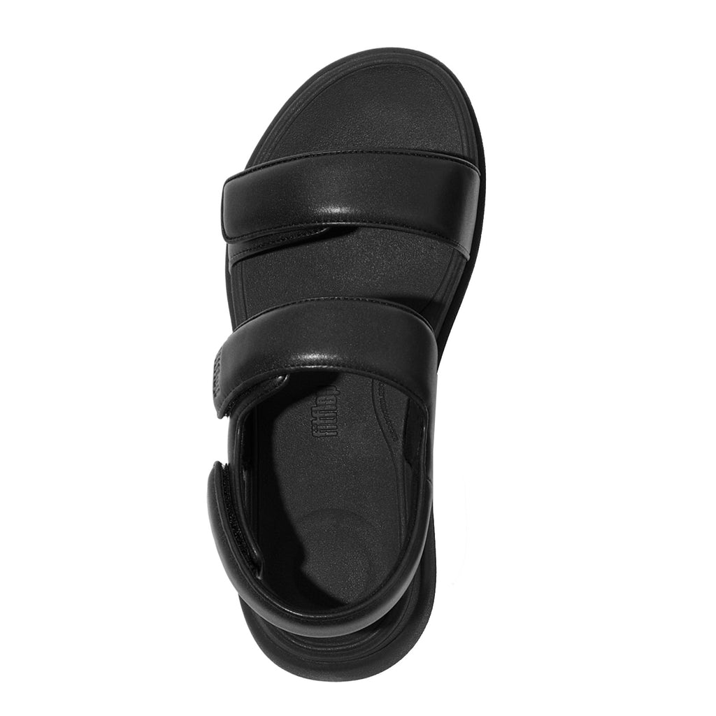 Women's FitFlop F-MODE GO Adjustable Back-Strap Sandal BLACK IV9-090