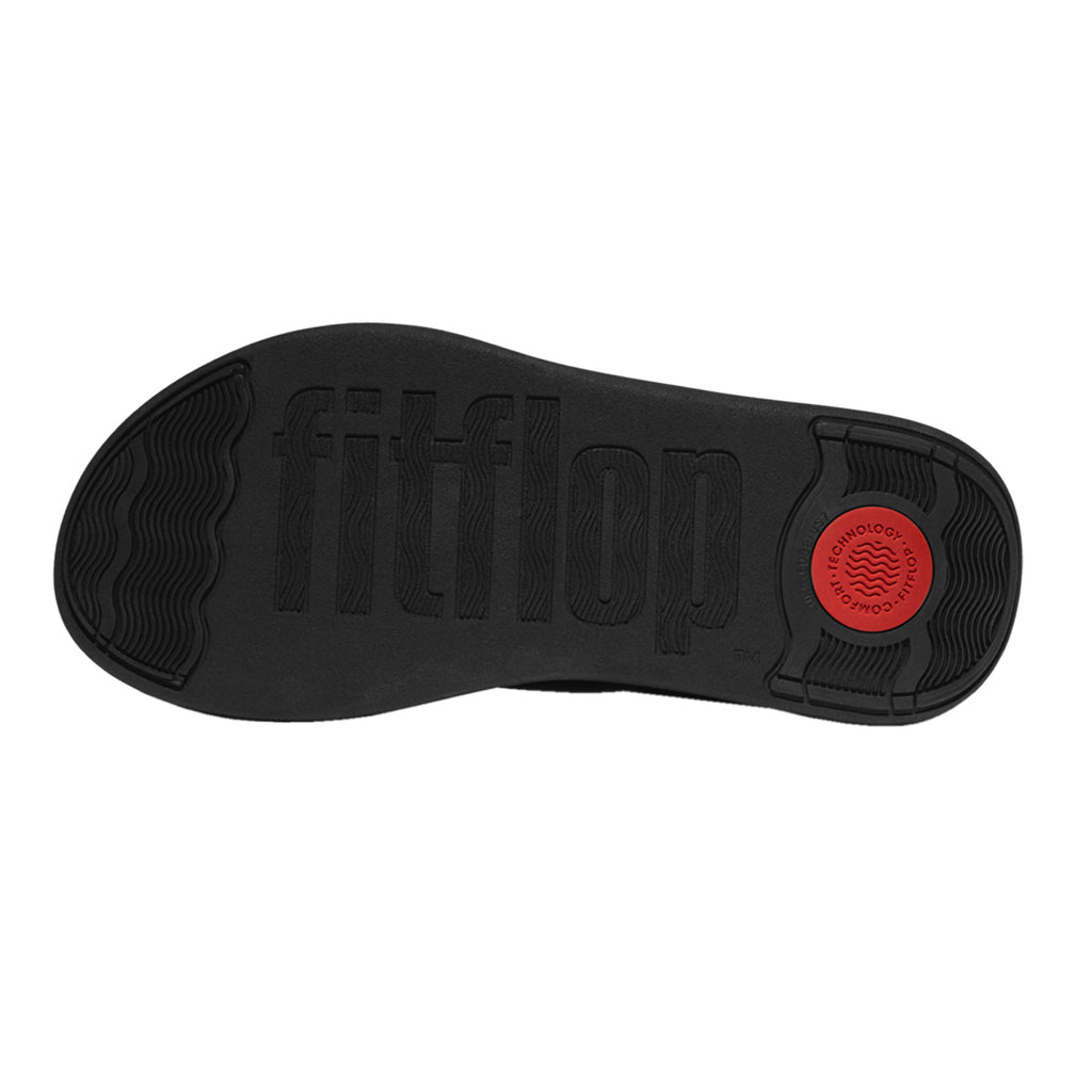 Women's FitFlop F-MODE GO Adjustable Back-Strap Sandal BLACK IV9-090