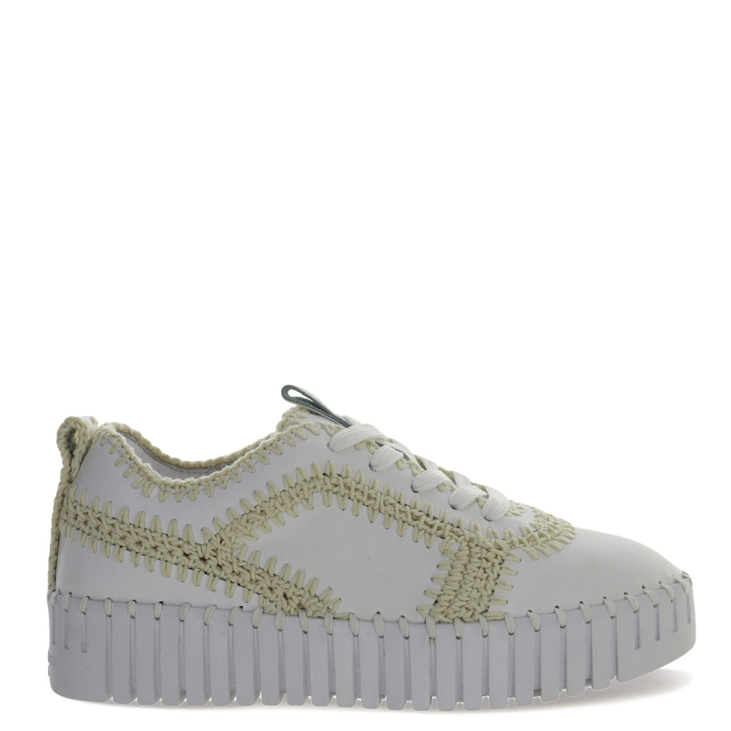 Women's Bernie Mev Ivy Sneaker WHITE IVY-WHITE